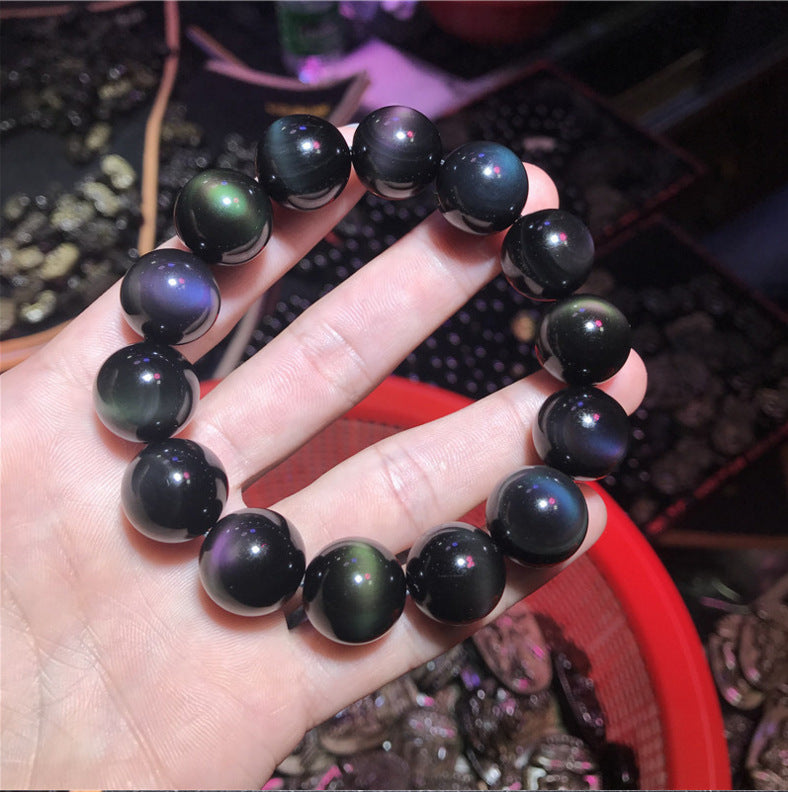 Rainbow Obsidian Crystal Bracelet - A Stone of Insight