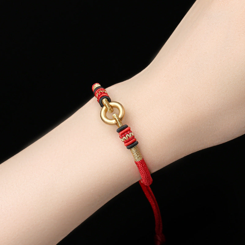 Gold-Plated Serenity Knot - Tibetan Amity Bracelet