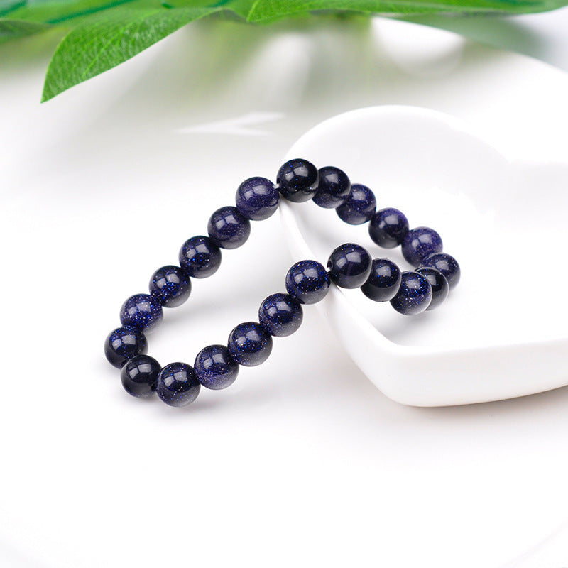 Blue Sandstone Serenity Bracelet - For Focused Aspirations