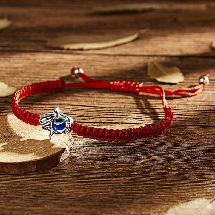 Hamsa Hand Red Cord Bracelet - A Talisman Against Ill Fortune and Disease