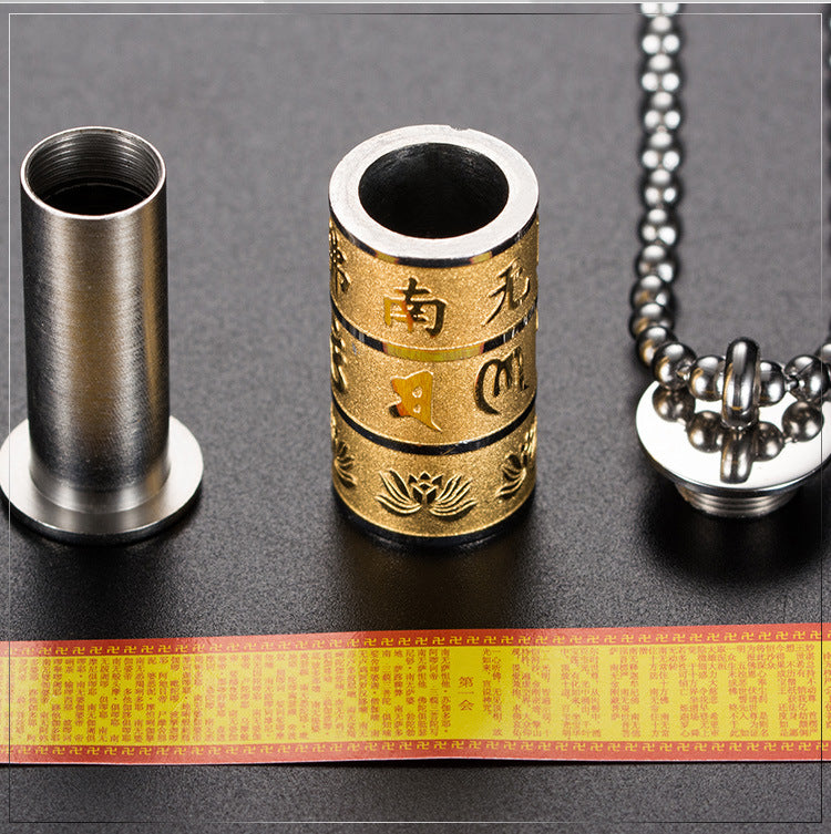 Prayer Wheel Necklace - A Talisman of Purity