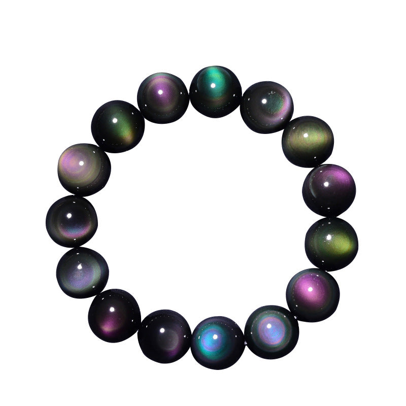 Rainbow Obsidian Crystal Bracelet - A Stone of Insight