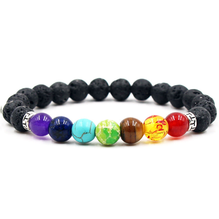 Rainbow Lava Stone Bracelet - Unleash the Healing Power of Your Body, Mind, and Spirit