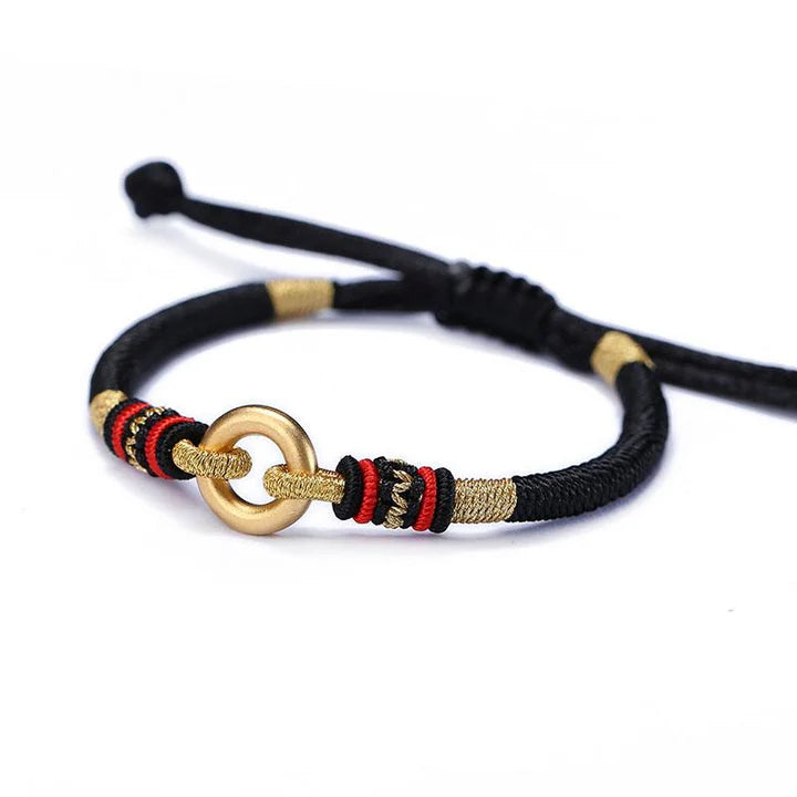 Gold-Plated Serenity Knot - Tibetan Amity Bracelet