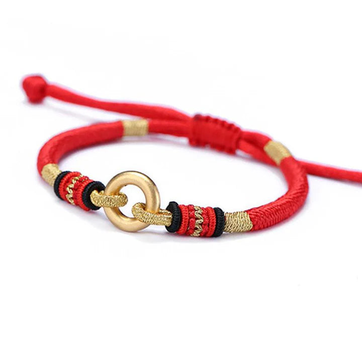 Gold-Plated Serenity Knot - Tibetan Amity Bracelet