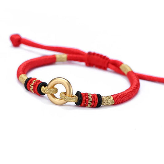 Gold-Plated Serenity Knot - Tibetan Amity Bracelet