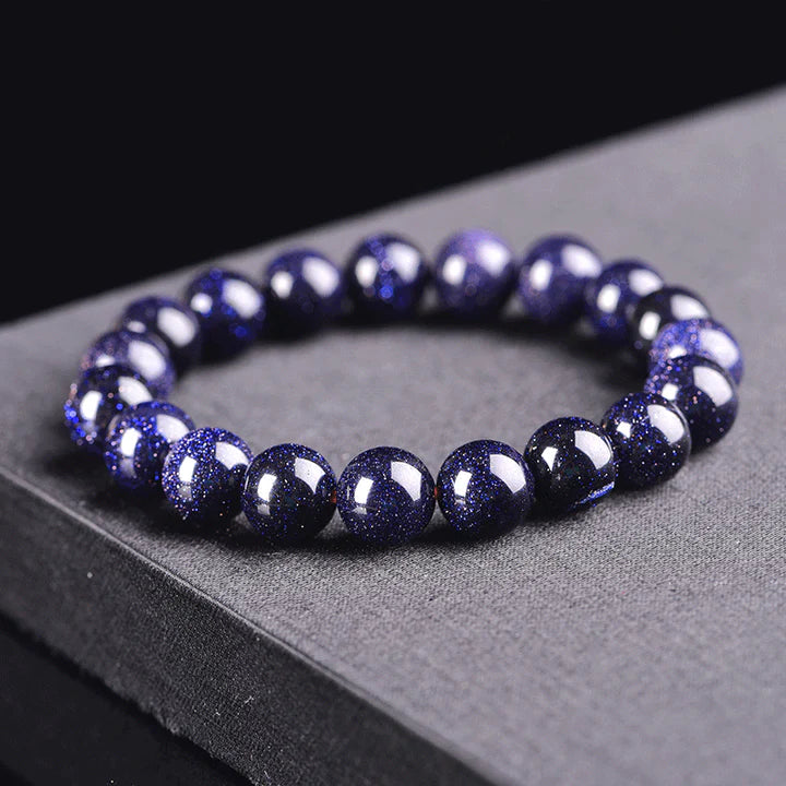 Blue Sandstone Serenity Bracelet - For Focused Aspirations