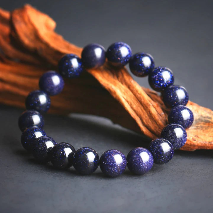 Blue Sandstone Serenity Bracelet - For Focused Aspirations