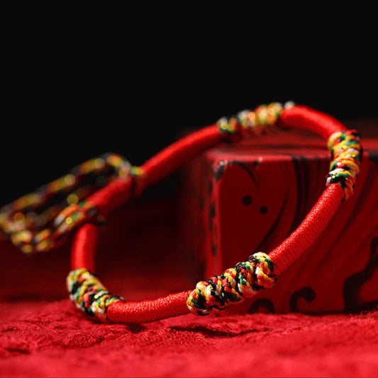 Adjustable Red Cord - Beckoning Fortune, Bliss, and Enlightenmen