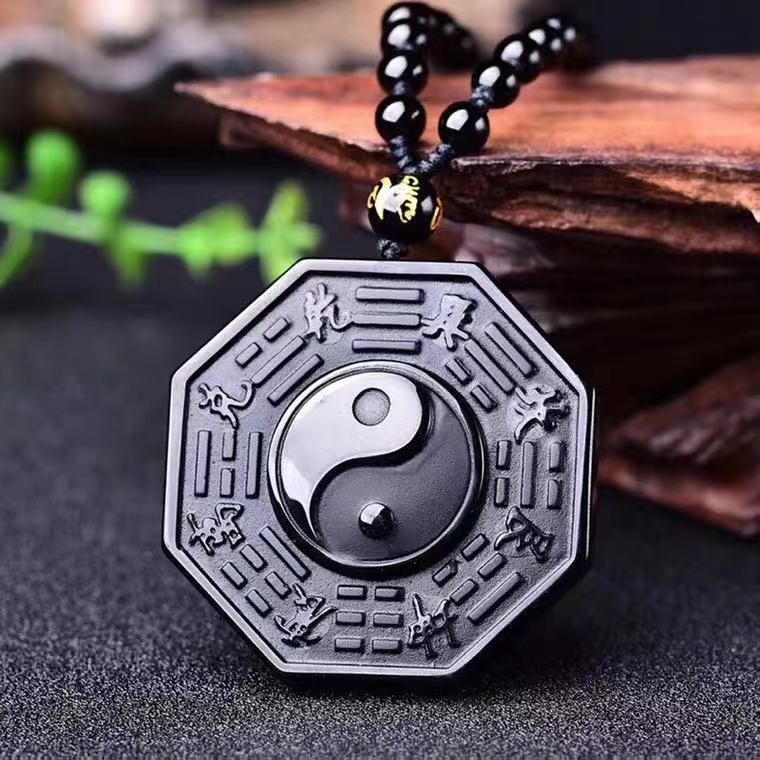 Yin-Yang Obsidian Amulet - Fortify Your Vital Force