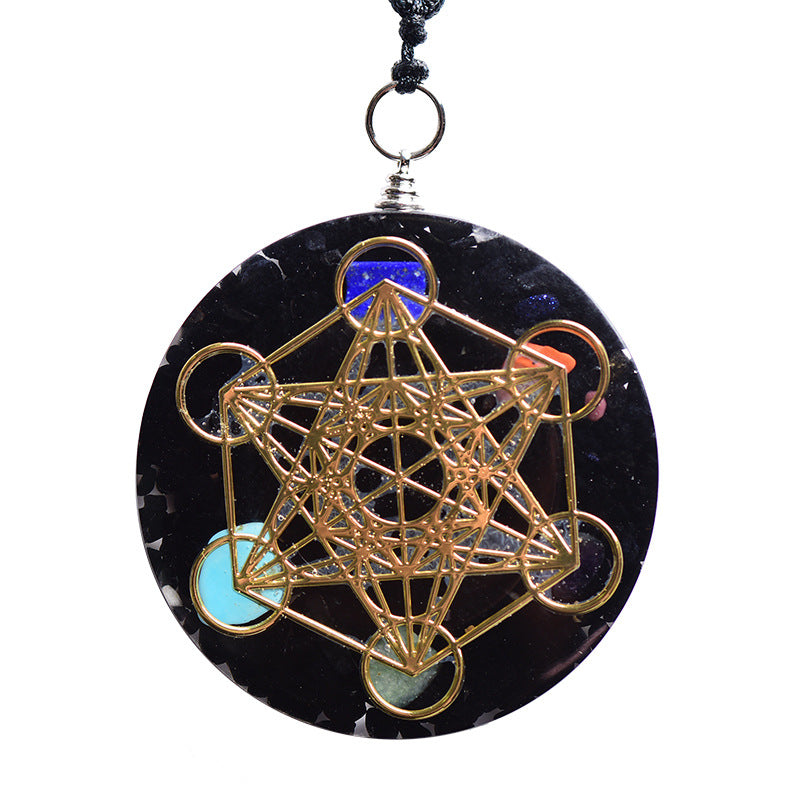 Black Tourmaline Metatron Necklace - A Talisman Against Negativity