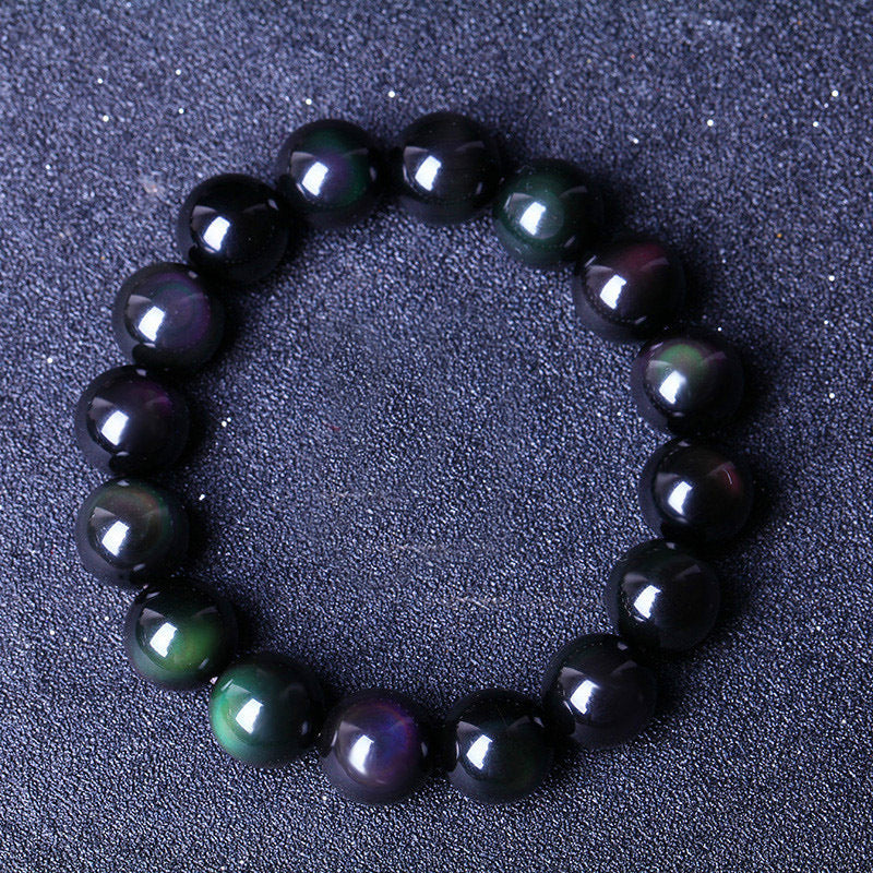 Rainbow Obsidian Crystal Bracelet - A Stone of Insight