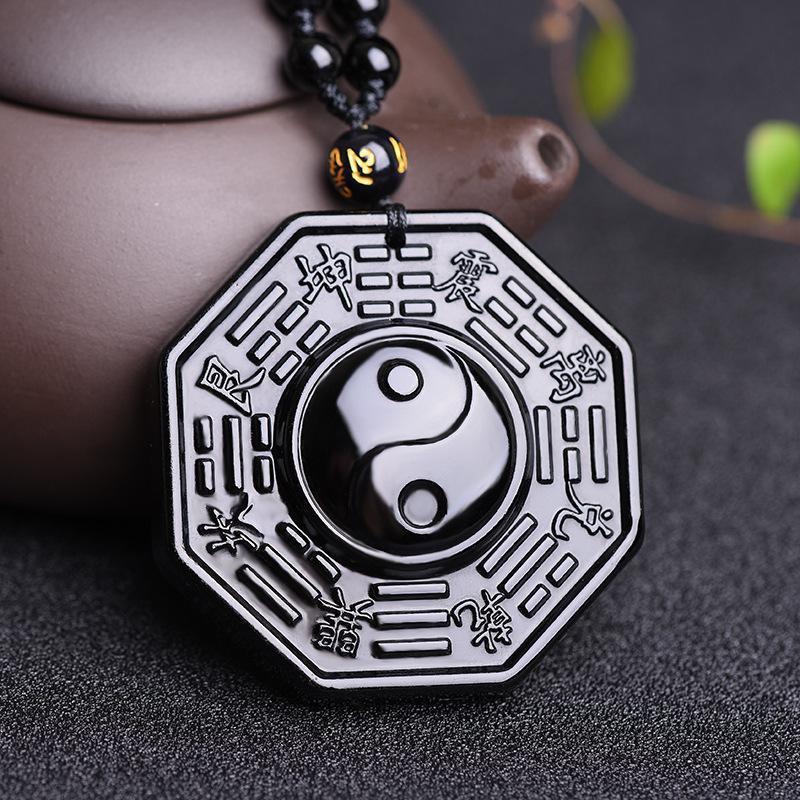 Yin-Yang Obsidian Amulet - Fortify Your Vital Force