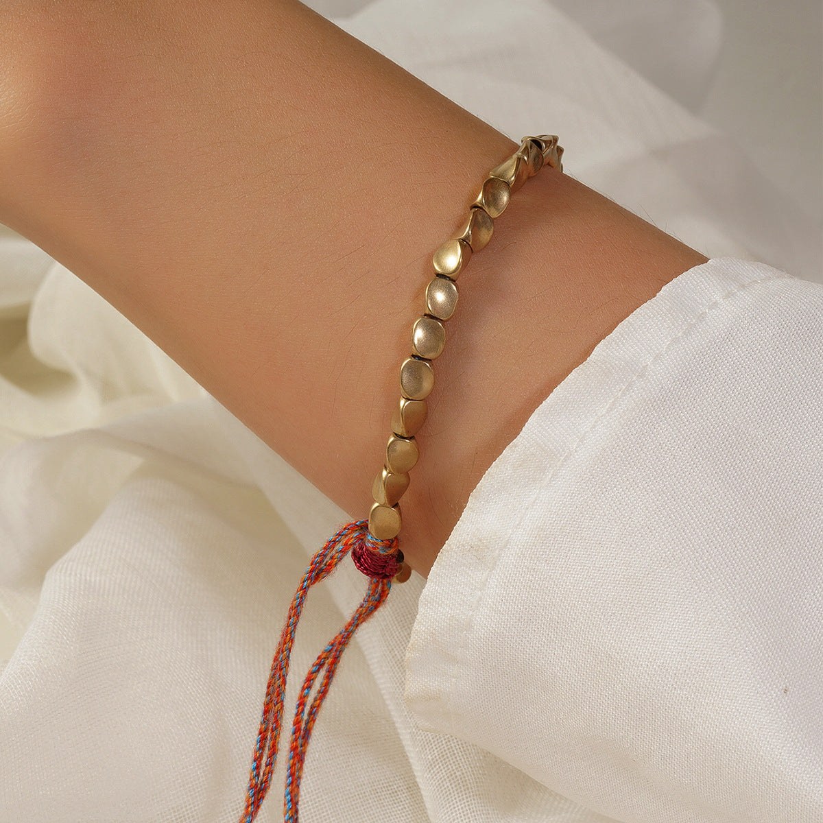 Tibetan Copper Bead Bracelet - Guiding Spiritual Energy