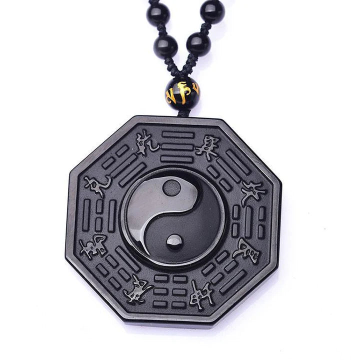 Yin-Yang Obsidian Amulet - Fortify Your Vital Force