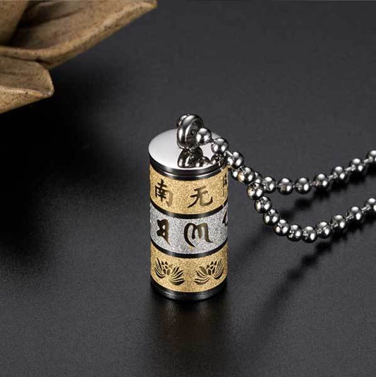 Prayer Wheel Necklace - A Talisman of Purity